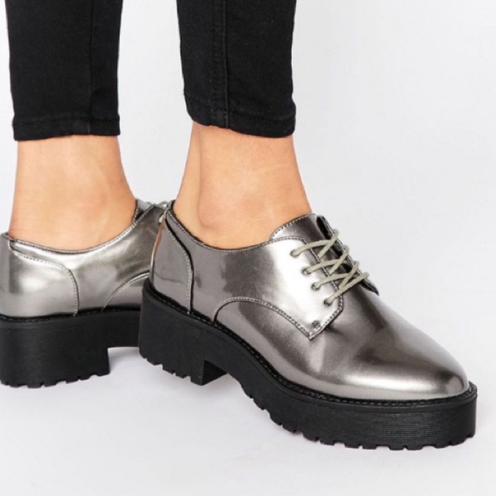 River Island Chunky Lace Up Shoes from ASOS